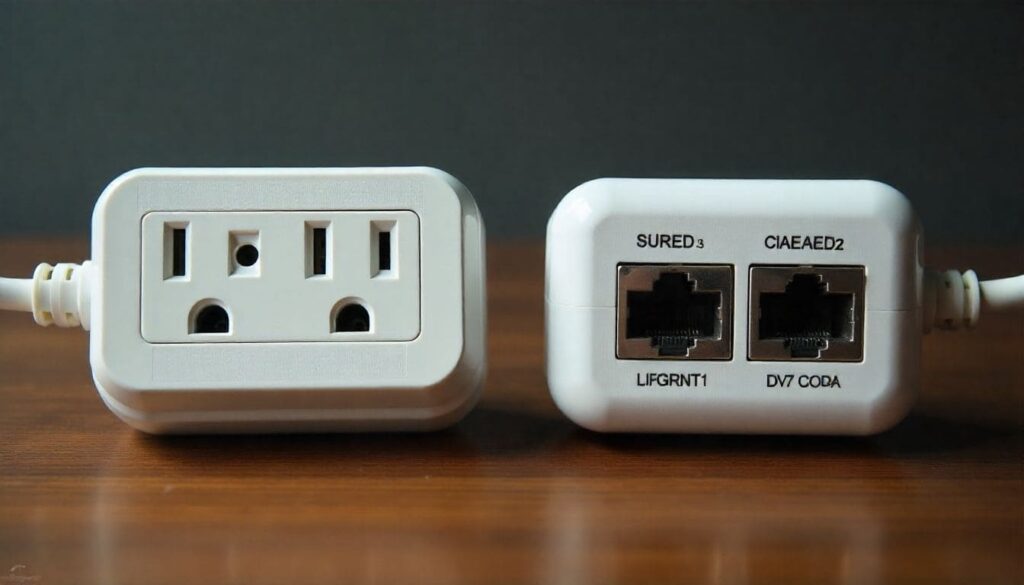 Comparison of low-quality vs certified surge protector for TV in UAE