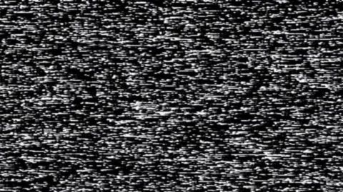 Black and white analog television static filling the entire screen, often referred to as 'snow' or visual noise.